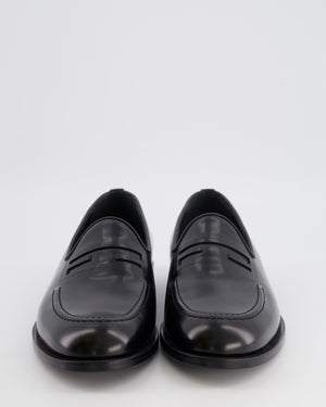 Fendi Menswear Black Leather FF Logo Loafers Size 43 RRP £790