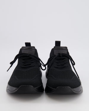 Berluti Shadow Trainers in Black Cooling Nylon and Calf Leather Details with Logo Patch Size EU 43.5