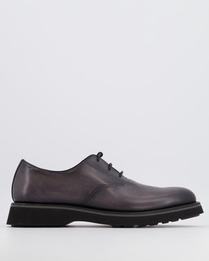 Berluti Menswear Alessio Oxford Loafers in Nero Grigio Venezia Calf Leather Size EU 44
