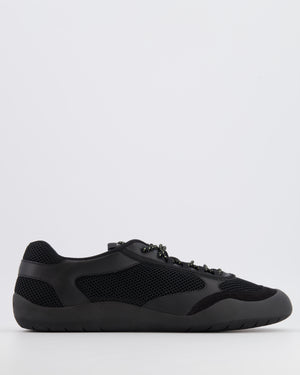 Prada Menswear Black Speedrock Mesh Fabric Trainers Size 43.5 RRP £820
