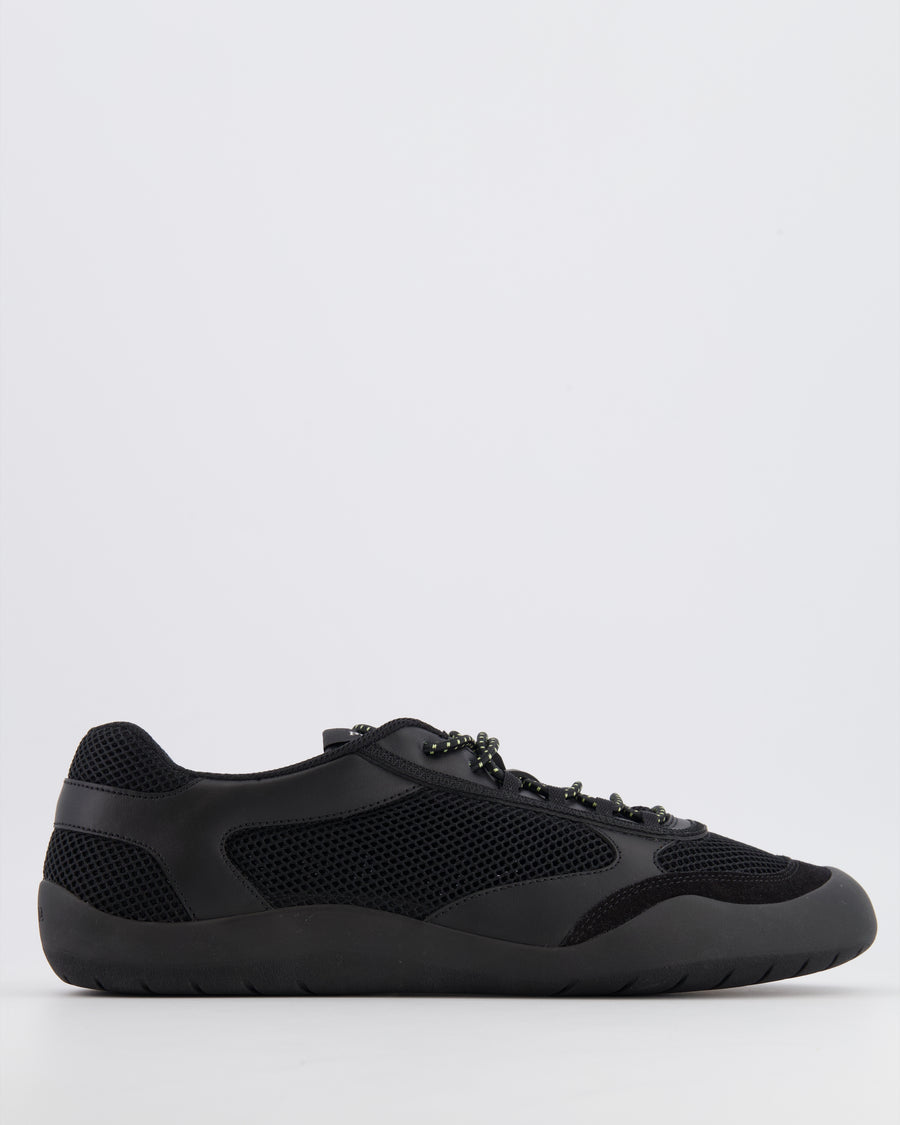 Prada Menswear Black Speedrock Mesh Fabric Trainers Size 43.5 RRP £820