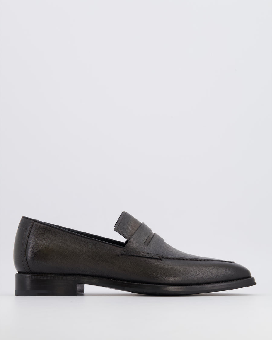 Berluti Menswear Andy Demesure Neo Flex Loafers in Selva Oscura Venezia Softy Calf Leather Size EU 43.5