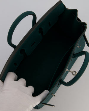 Hermès Birkin 25 Retourne Bag in Malachite Togo Leather with Palladium Hardware