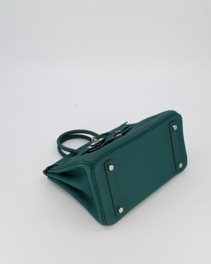 Hermès Birkin 25 Retourne Bag in Malachite Togo Leather with Palladium Hardware