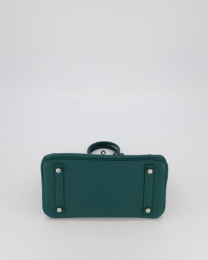 Hermès Birkin 25 Retourne Bag in Malachite Togo Leather with Palladium Hardware