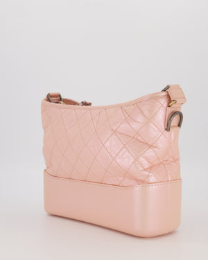 Chanel Large Gabrielle Bag in Light Pink Crumpled Calfskin Leather with Mixed Hardware