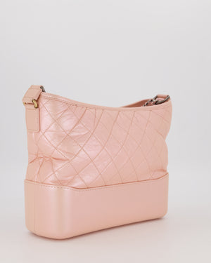 Chanel Large Gabrielle Bag in Light Pink Crumpled Calfskin Leather with Mixed Hardware