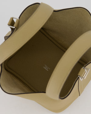 *HOT COLOUR* Hermès Picotin Lock Bag 18cm in Trench Clemence Leather with Palladium Hardware