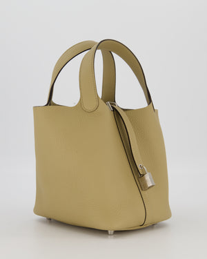 *HOT COLOUR* Hermès Picotin Lock Bag 18cm in Trench Clemence Leather with Palladium Hardware