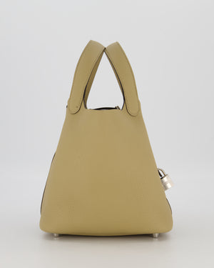 *HOT COLOUR* Hermès Picotin Lock Bag 18cm in Trench Clemence Leather with Palladium Hardware