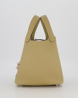 *HOT COLOUR* Hermès Picotin Lock Bag 18cm in Trench Clemence Leather with Palladium Hardware