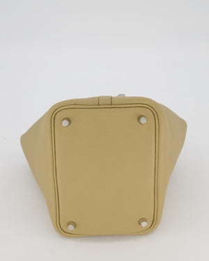 *HOT COLOUR* Hermès Picotin Lock Bag 18cm in Trench Clemence Leather with Palladium Hardware