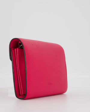 Gucci Rose Dionysus Wallet on Chain Bag in Calfskin Leather with Gunmetal Grey Hardware