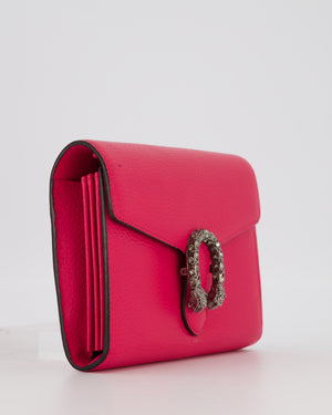 Gucci Rose Dionysus Wallet on Chain Bag in Calfskin Leather with Gunmetal Grey Hardware