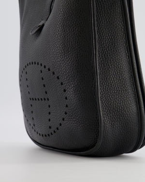 Hermès Evelyne 29 Bag in Noir Clemence Leather with Palladium Hardware