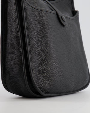 Hermès Evelyne 29 Bag in Noir Clemence Leather with Palladium Hardware