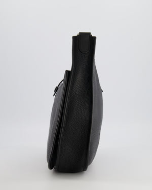 Hermès Evelyne 29 Bag in Noir Clemence Leather with Palladium Hardware