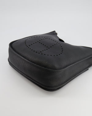 Hermès Evelyne 29 Bag in Noir Clemence Leather with Palladium Hardware