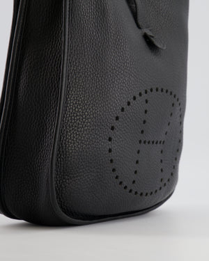 Hermès Evelyne 29 Bag in Noir Clemence Leather with Palladium Hardware
