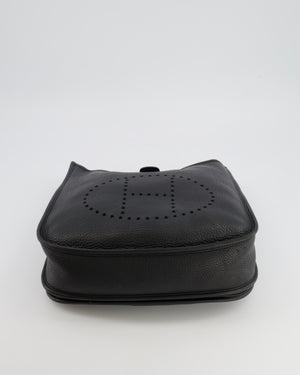 Hermès Evelyne 29 Bag in Noir Clemence Leather with Palladium Hardware
