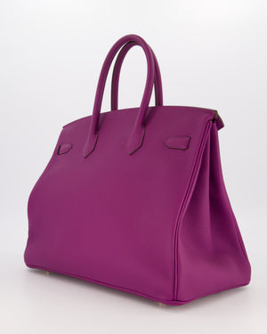 *RARE* Hermès HSS Birkin 35 Bag in Anemone Togo Leather with Gold Hardware