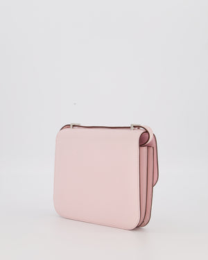 *HOT & RARE* Hermès Constance III 18 Miroir Bag in Rose Darling Chevrè Mysore Leather with Palladium Permabrass Hardware