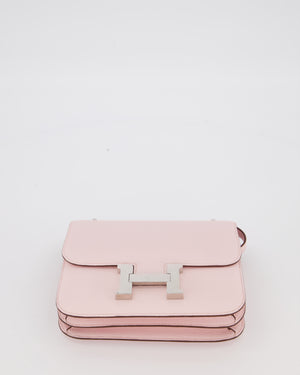 *HOT & RARE* Hermès Constance III 18 Miroir Bag in Rose Darling Chevrè Mysore Leather with Palladium Permabrass Hardware