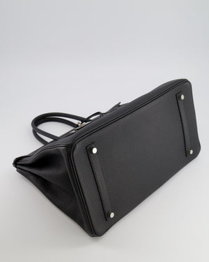 Hermès Birkin 35 Bag in Black Togo Leather with Palladium Hardware