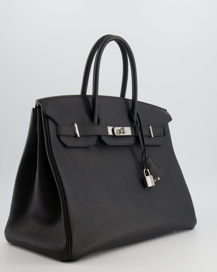 Hermès Birkin 35 Bag in Black Togo Leather with Palladium Hardware