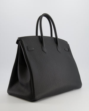 Hermès Birkin 35 Bag in Black Togo Leather with Palladium Hardware