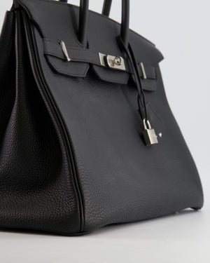 Hermès Birkin 35 Bag in Black Togo Leather with Palladium Hardware