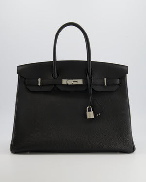 Hermès Birkin 35 Bag in Black Togo Leather with Palladium Hardware