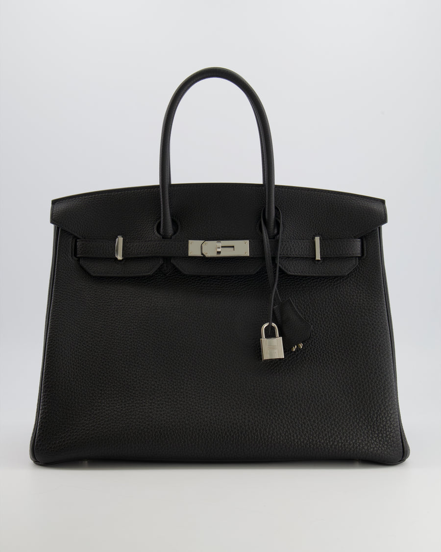 Hermès Birkin 35 Bag in Black Togo Leather with Palladium Hardware