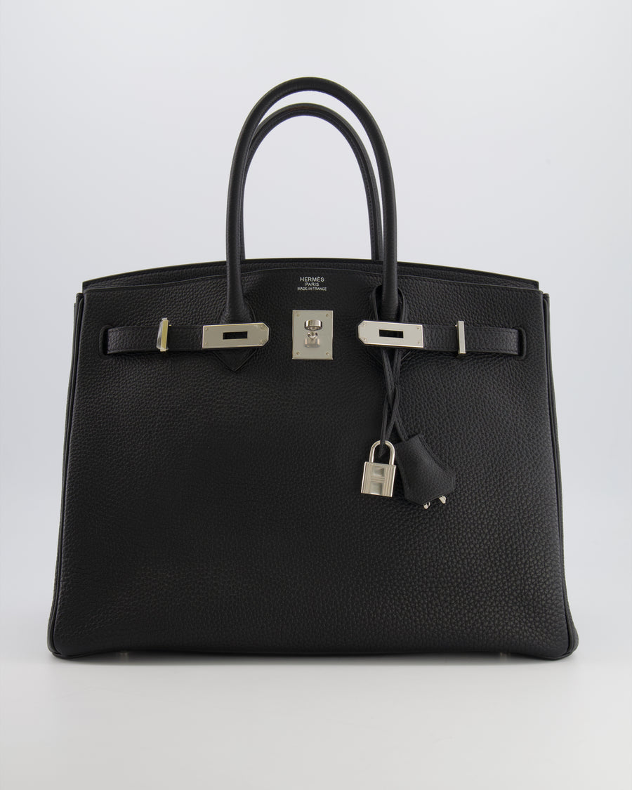 Hermès Birkin 35 Bag in Black Togo Leather with Palladium Hardware