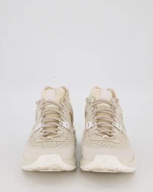 Chanel Cream Trainers With Mesh CC Logo And CC Logo Details Size EU 38