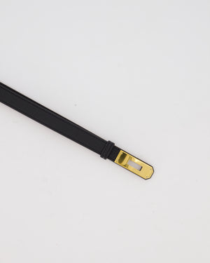 Hermès Kelly-To-Go Belt in Noir Epsom Leather with Gold Hardware