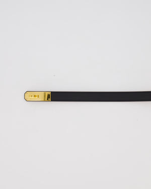 Hermès Kelly-To-Go Belt in Noir Epsom Leather with Gold Hardware