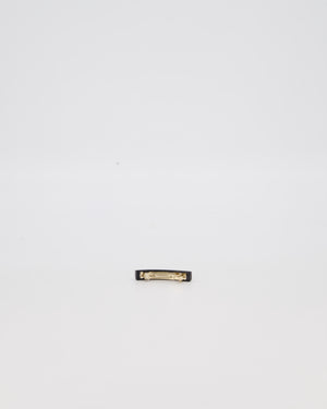 Chanel Pink and Black Logo Hair Clip