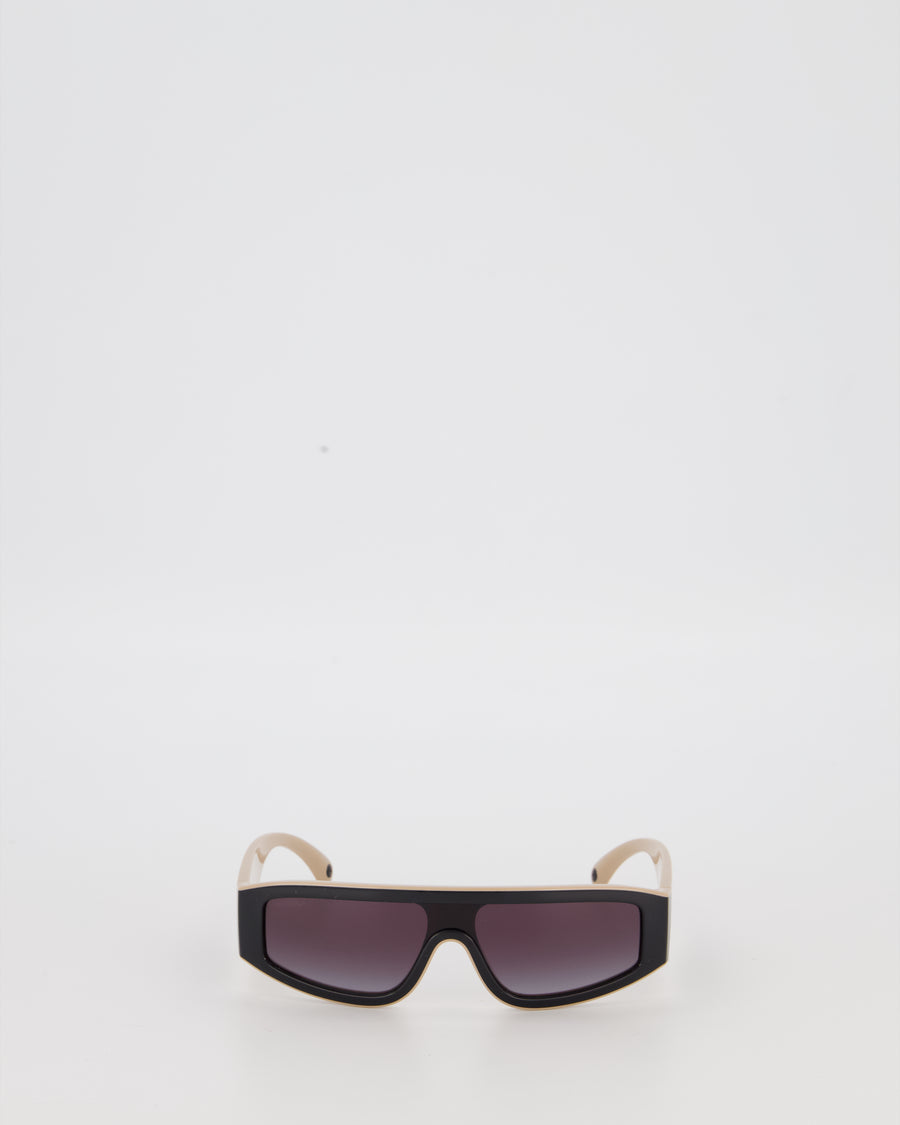 Chanel Black Shield CC Sunglasses