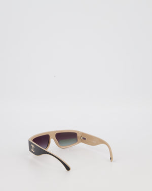 Chanel Black Shield CC Sunglasses