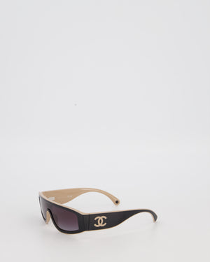 Chanel Black Shield CC Sunglasses