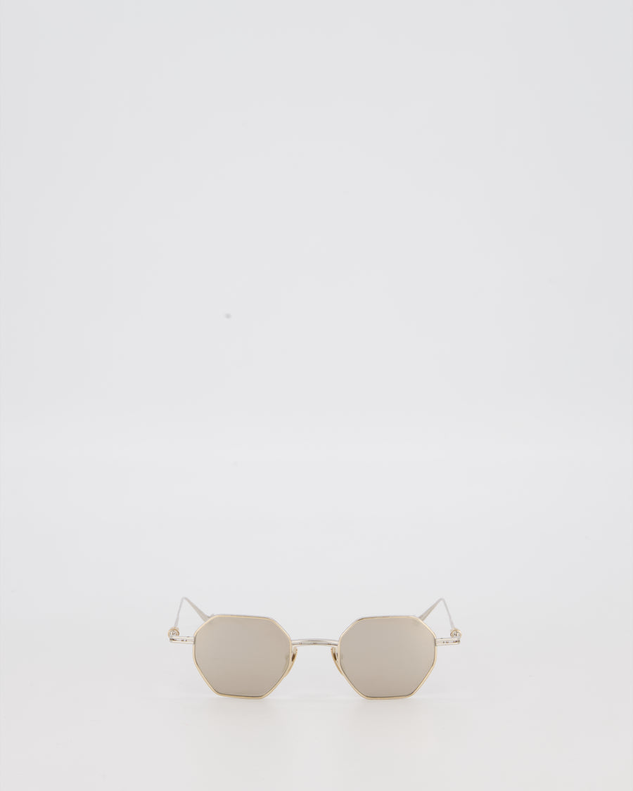 Chrome Hearts Gold Evaculation Sunglasses with Gold Hardware