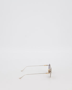 Chrome Hearts Gold Evaculation Sunglasses with Gold Hardware