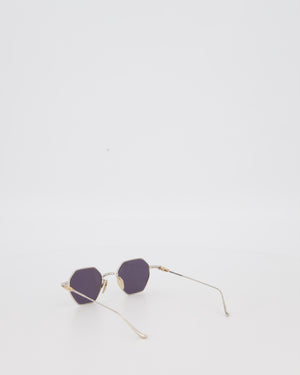 Chrome Hearts Gold Evaculation Sunglasses with Gold Hardware