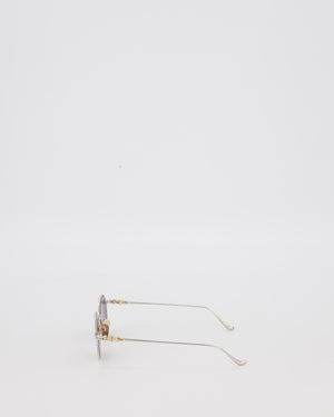 Chrome Hearts Gold Evaculation Sunglasses with Gold Hardware