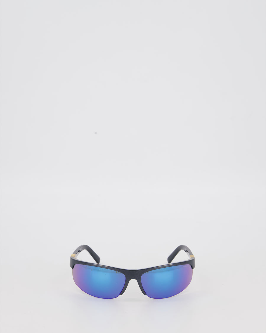 Miu Miu Black MU A02S Sunglasses with Logo Detail