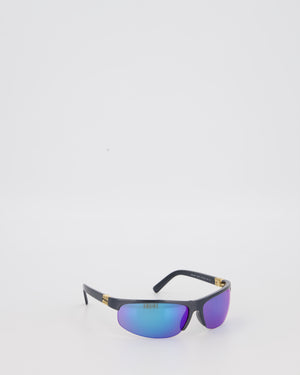 Miu Miu Black MU A02S Sunglasses with Logo Detail