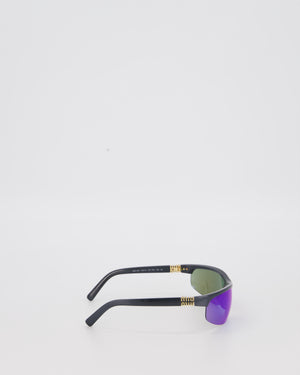 Miu Miu Black MU A02S Sunglasses with Logo Detail