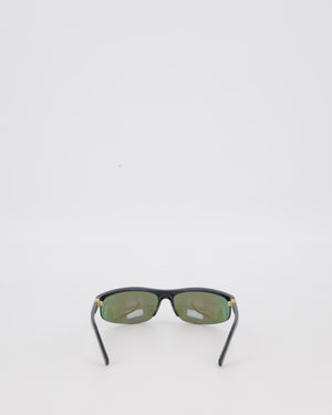 Miu Miu Black MU A02S Sunglasses with Logo Detail
