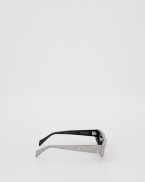 Gucci Silver GG Monogram Cat Eye Sunglasses